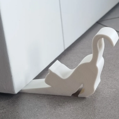 cale-porte en forme de chat