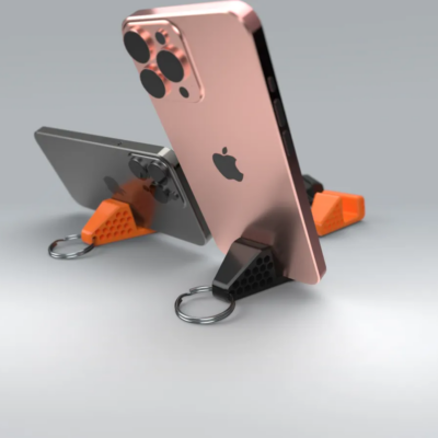 Porte-clés comme support téléphone