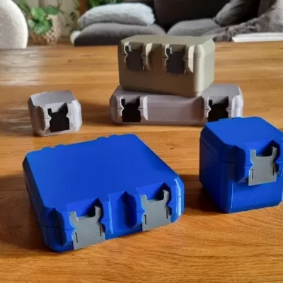 Boîtes de rangement à fermeture à pression
