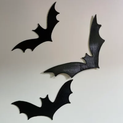 Décoration murale vintage Halloween chauve-souris