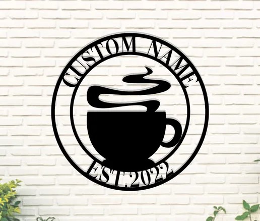 Décorations Murales en Bois pour Café