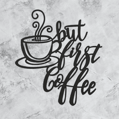 Décoration Murale en Plastique pour Café