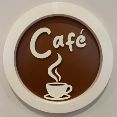 Décoration Murale en Plastique pour Café