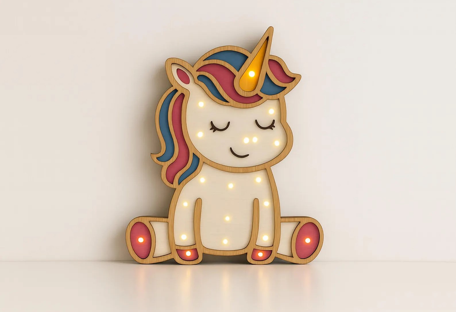 Veilleuse en bois pour enfants