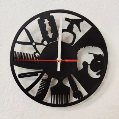 Horloge murale pour salon de coiffure