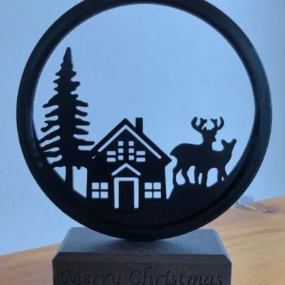 Décoration de paysage d’hiver avec support – Collection Christmas 2026