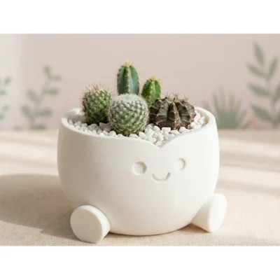 Pot de fleurs souriant ♡ - Décoration mignonne