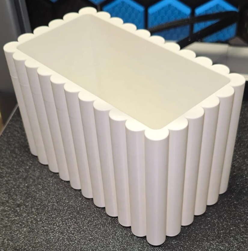 Organisateur de Pinceaux de Maquillage Cannelé - Rectangle Nervuré