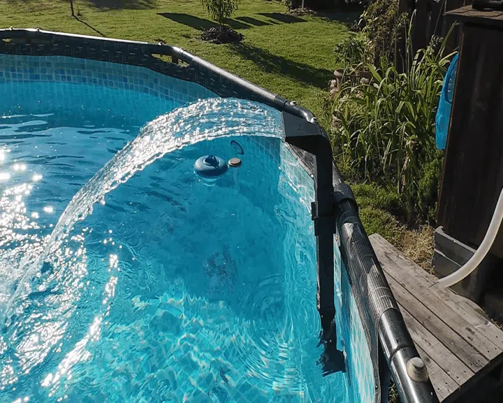 Cascade de piscine pour piscines tubulaires