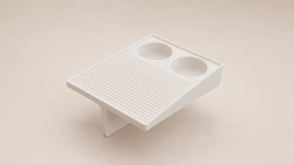 Plateau de canapé avec porte-gobelets