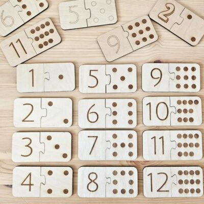 Puzzle éducatif en bois pour enfants - Idée cadeau pour la rentrée scolaire et la maternelle