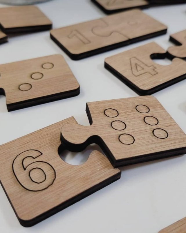 Puzzle éducatif en bois pour enfants - Idée cadeau pour la rentrée scolaire et la maternelle